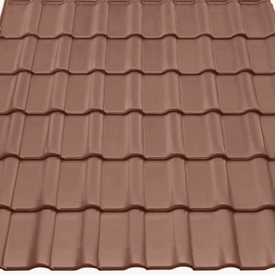 Керамическая черепица РУБИН 9 V медный, Braas