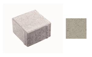 Плитка тротуарная, 100х100х40 мм, ЛА-Линия 3К.4, гладкая, белый, завод Выбор